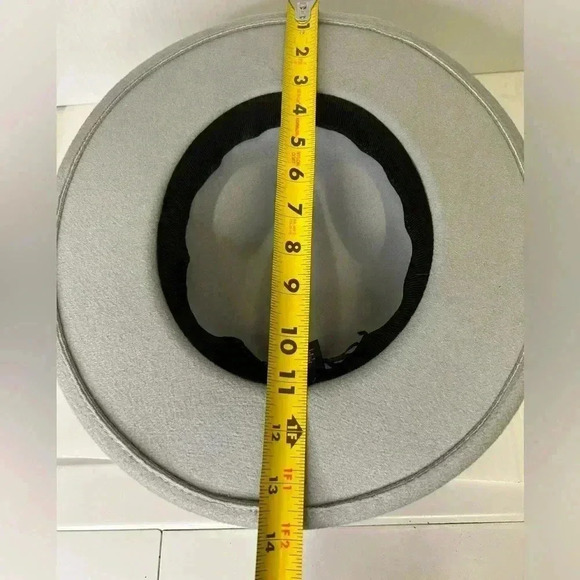 🩶Unbranded Beautiful Heather Gray Women’s Brimmed Hat/Fedora EUC 🩶 - Picture 11 of 14